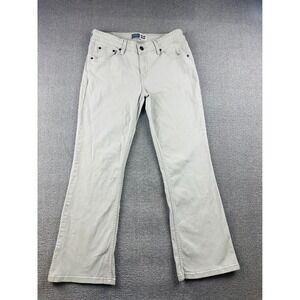 Levi's Signature 2010 Y2K Jeans Women 8 Beige Low Rise Bootcut Cotton Blend